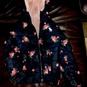 Abercrombie Kids Reversible Fur Lined Down Coat